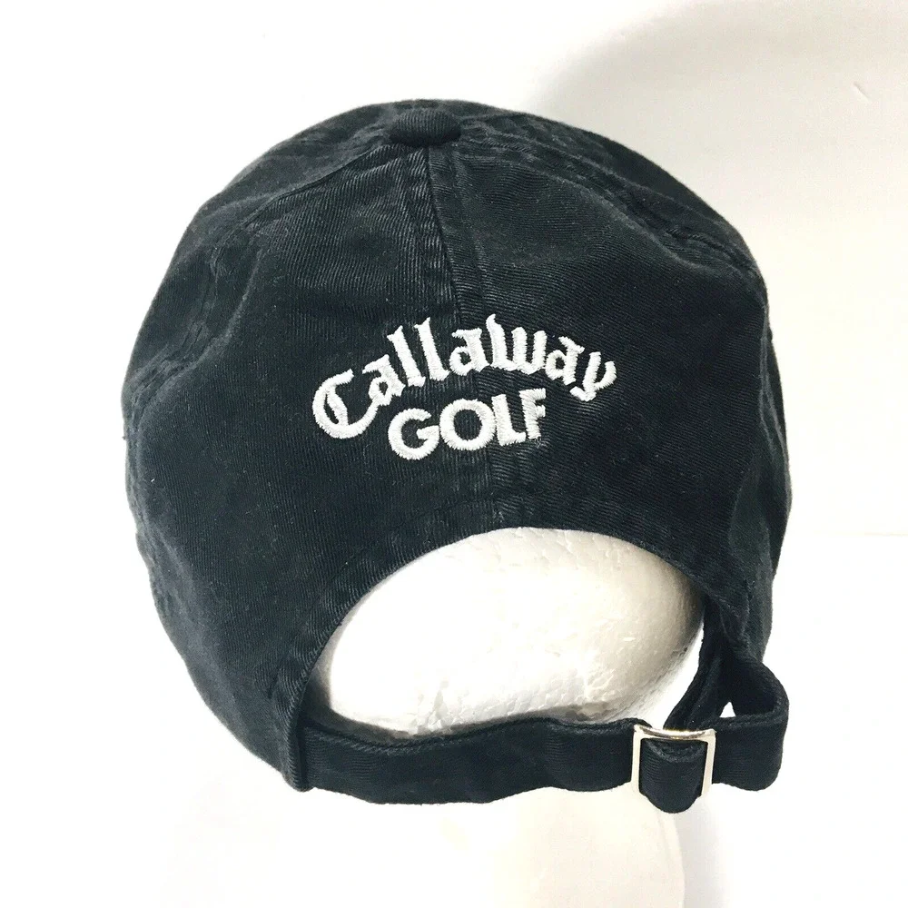 Callaway Big Logo Golf VFT Hat Cap Strap Back Adjust Black White